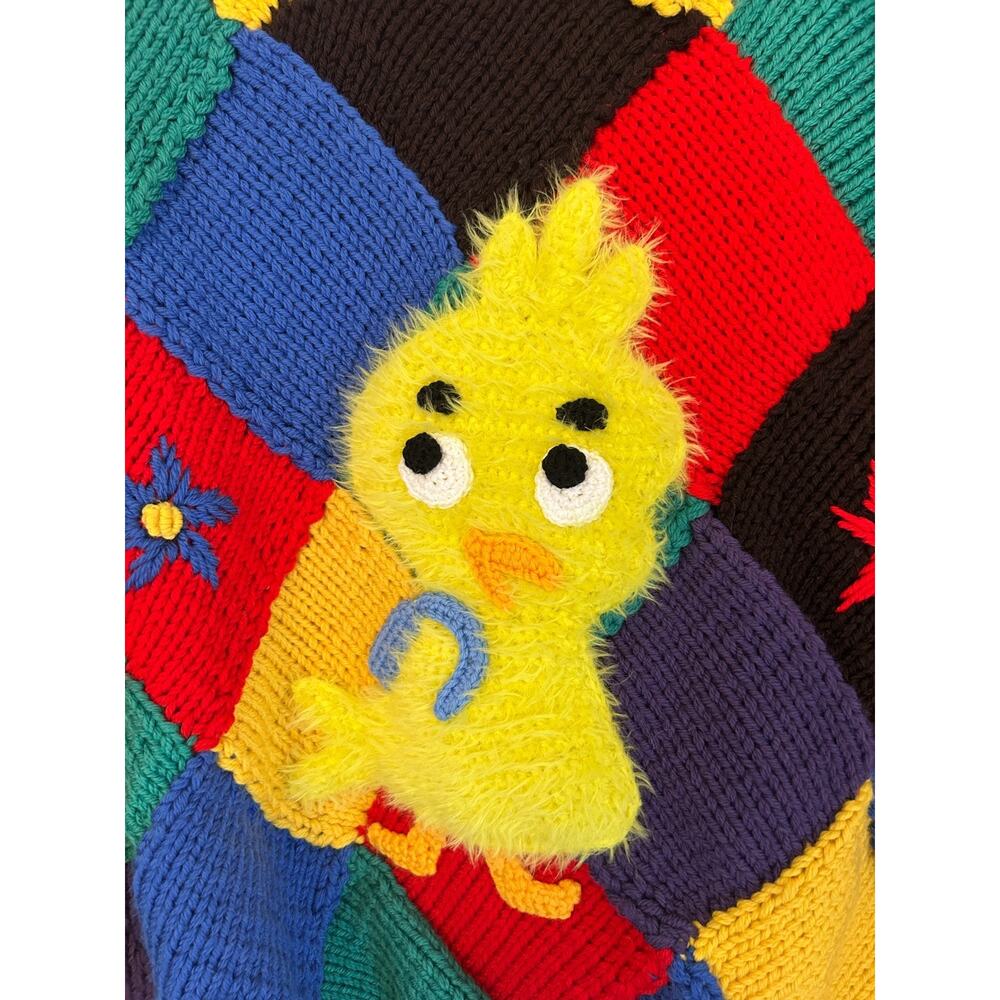 ERL PATCHWORK SWEATER SIZE MEDIUM NWT - image 2